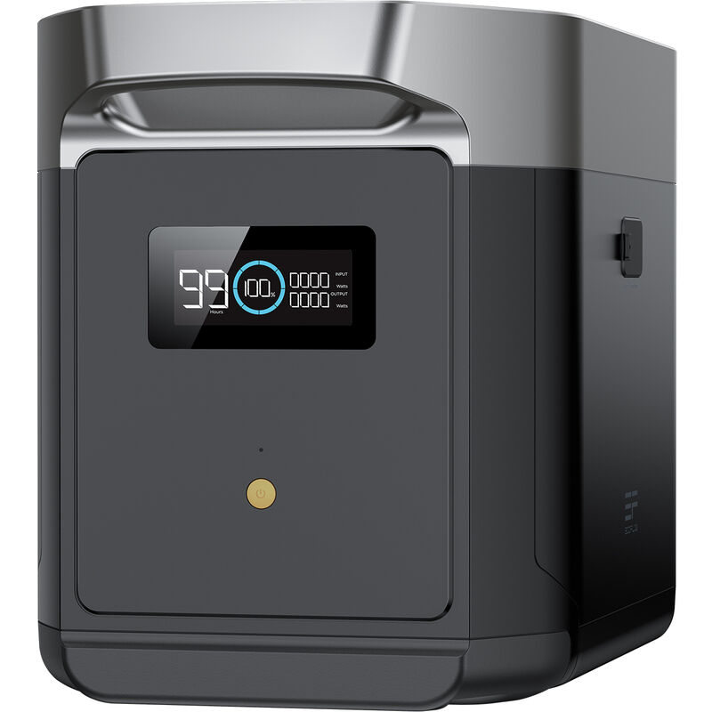 foto del prodotto ecoflow batteria aggiuntiva per centrale elettrica portatile delta 2 max, capacit 2048wh, batteria lifepo4 per energia di riserva domestica,