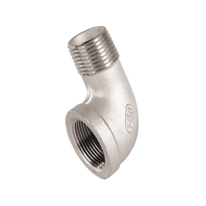 foto del prodotto ecolands gomito in acciaio inox 90 maschio femmina 15x21 1 2 