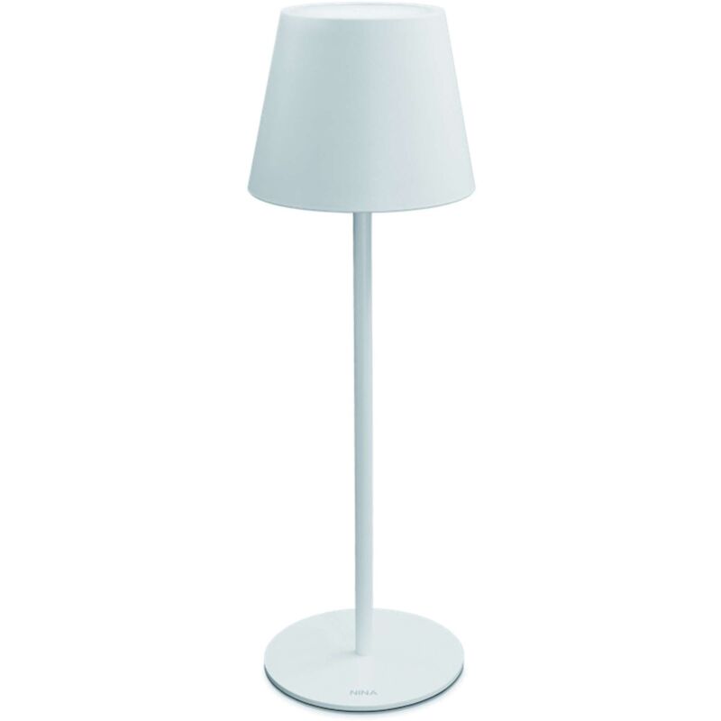 foto del prodotto ecolight lampada da tavolo a led nina ricaricabile 1,8 w 180 lumen 3.000k col. bianco