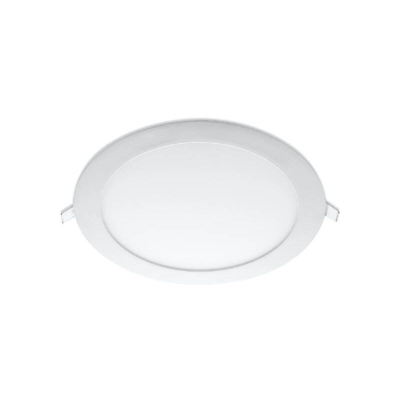 immagine 0 del prodotto ecolux lampada da soffitto led integrata extra plat rotonda 18w 160 ip40 220mm argento bianco giorno 6000k