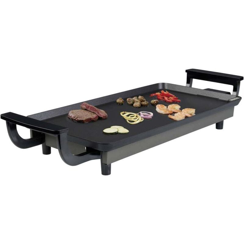 foto del prodotto economy table chef elettrico piastra grill rivestimento antiaderente, senza bpa, spia luminosa nero princess