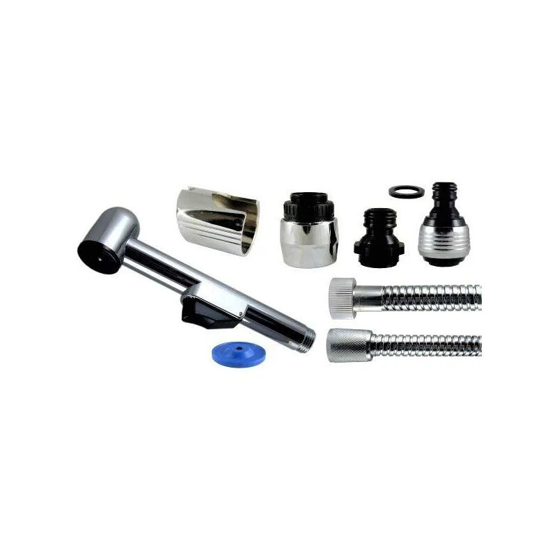 foto del prodotto ecoperl doccetta da 6 litri minuto, flessibile e kit rompigetto con supporto