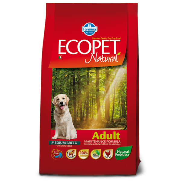 foto del prodotto ecopet natural adult medium 12 kg croccantini per cani 1 ordine scegli lo sconto bzr5 bzr20 200 punti fedelt 