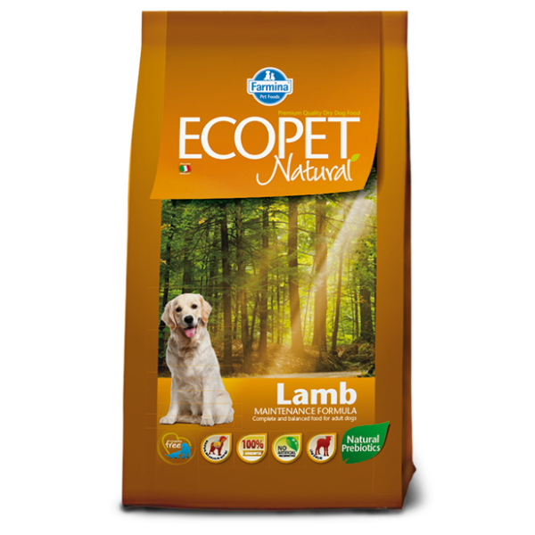 foto del prodotto ecopet natural adult medium dog agnello 12 kg croccantini per cani 1 ordine scegli lo sconto bzr5 bzr20 200 punti fedelt 