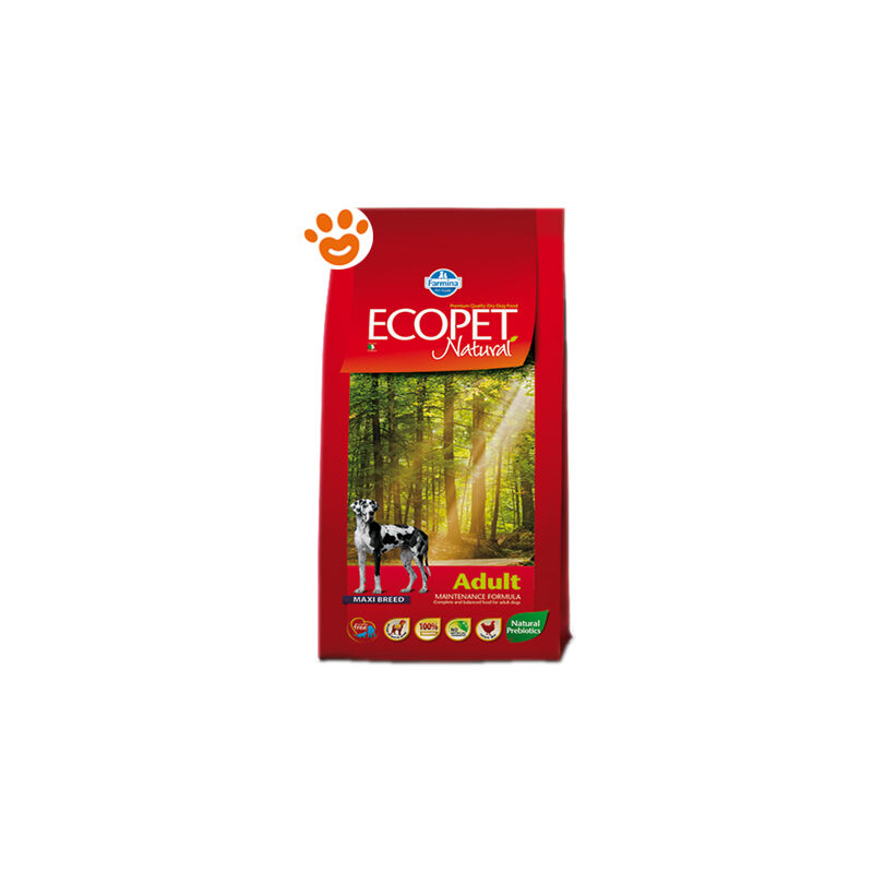 foto del prodotto ecopet natural dog adult maxi pollo ecopet natural dog adult maxi pollo sacco da 12 kg farmina
