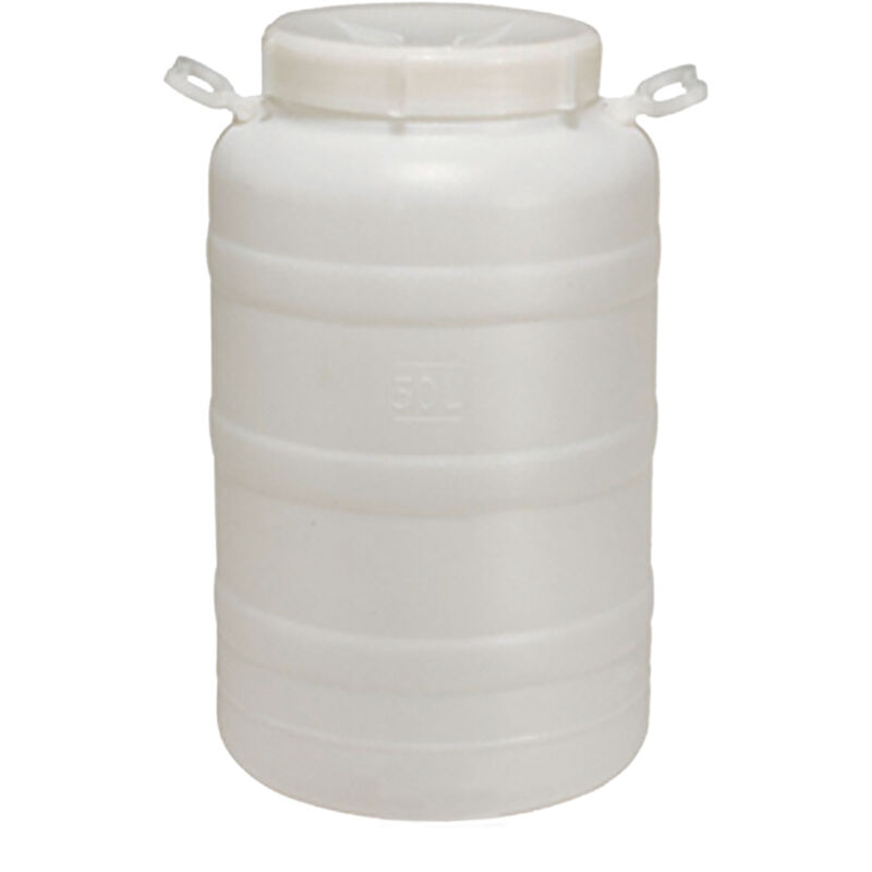 foto del prodotto ecoplast fusto in plastica a bocca larga con guarnizione e tappo capienza 10l