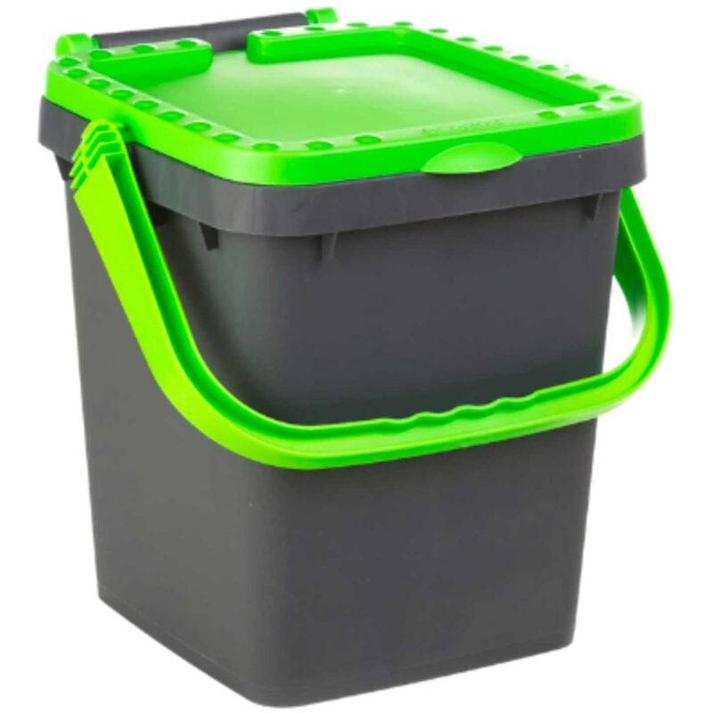 foto del prodotto ecoplast pattumiera per raccolta differenziata 20 lt, bidone spazzatura verde