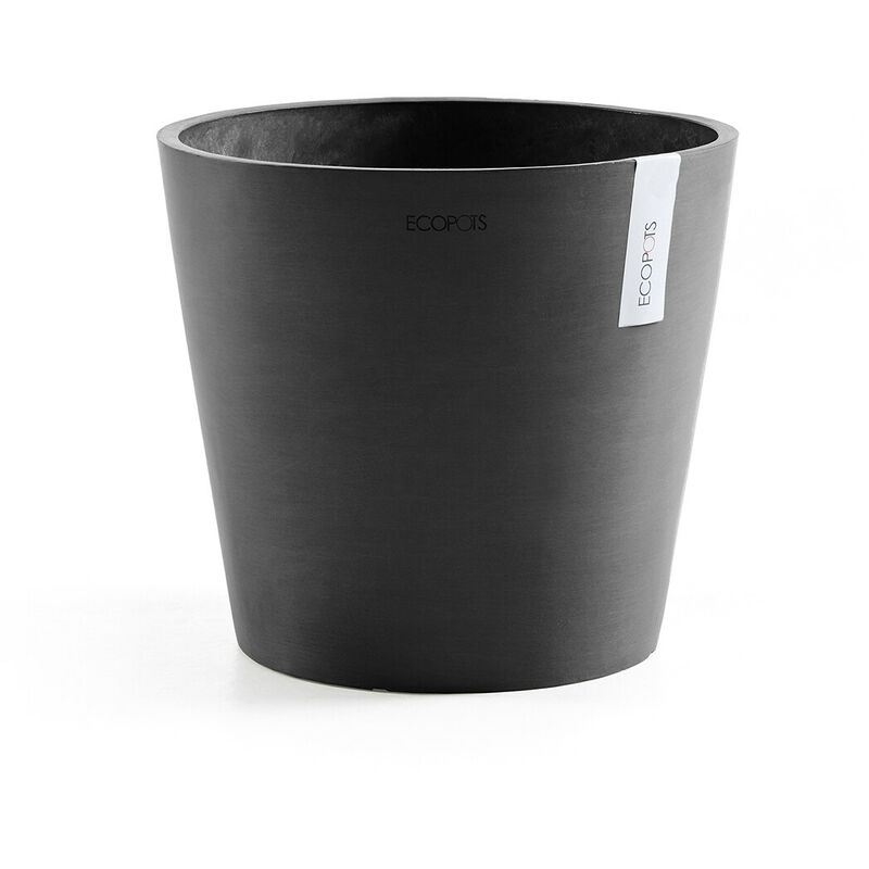 foto del prodotto ecopots vaso amsterdam 30x26,5cm grigio scuro