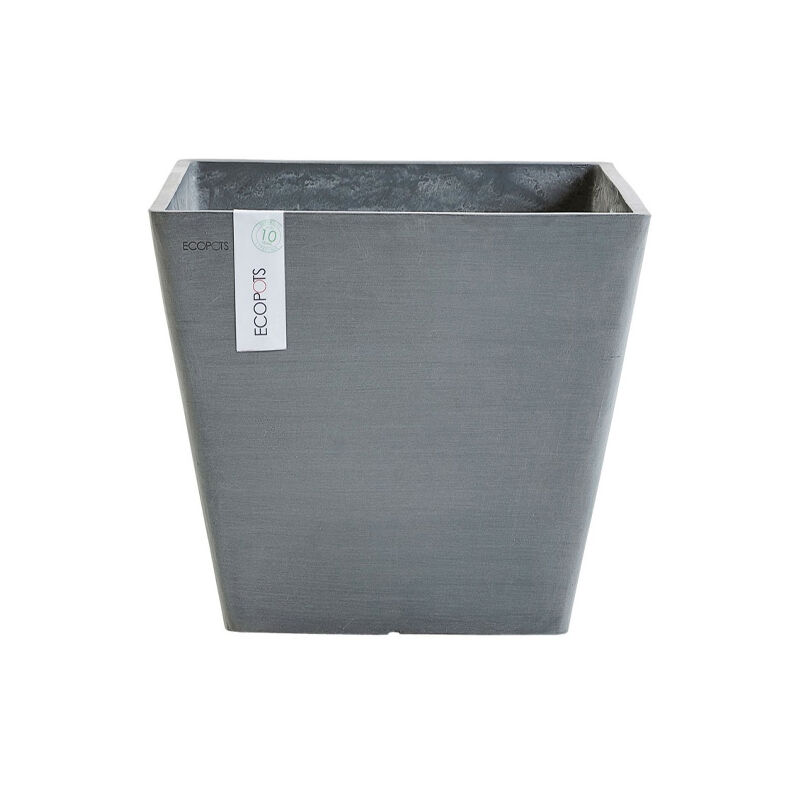 foto del prodotto ecopots vaso quadrato rotterdam grigio 40x40xh36cm