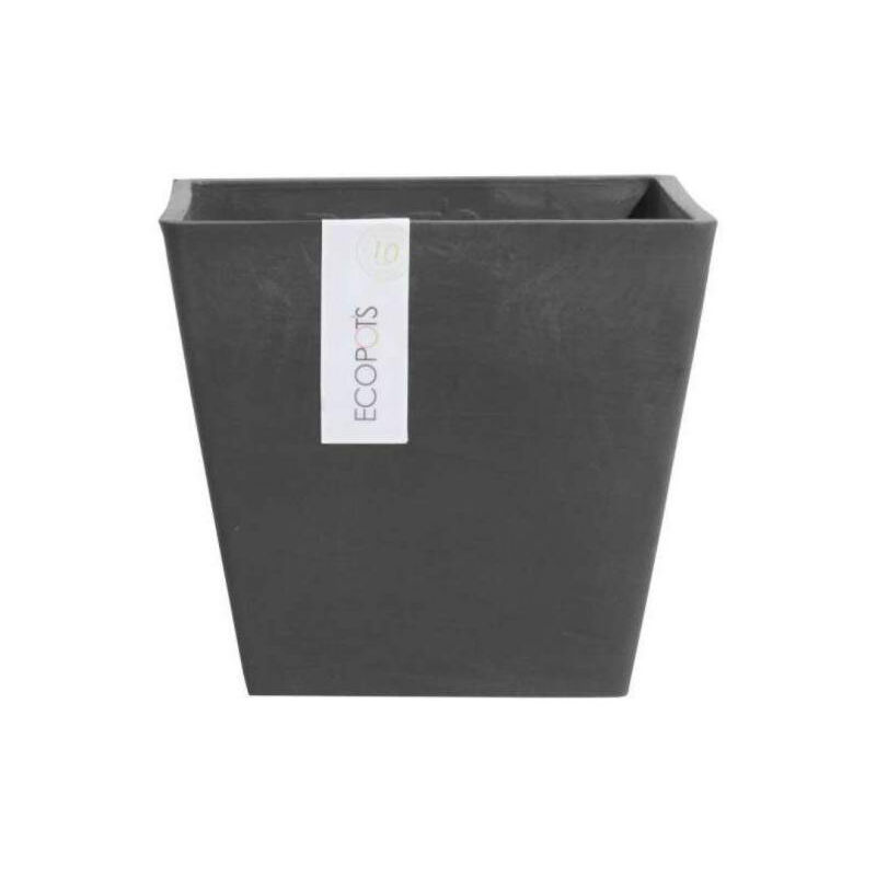 foto del prodotto ecopots vaso quadrato rotterdam nero 40x40xh36cm