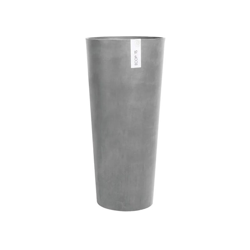 foto del prodotto ecopots vaso tondo alto amsterdam grigio d33xh70cm vaso fiori