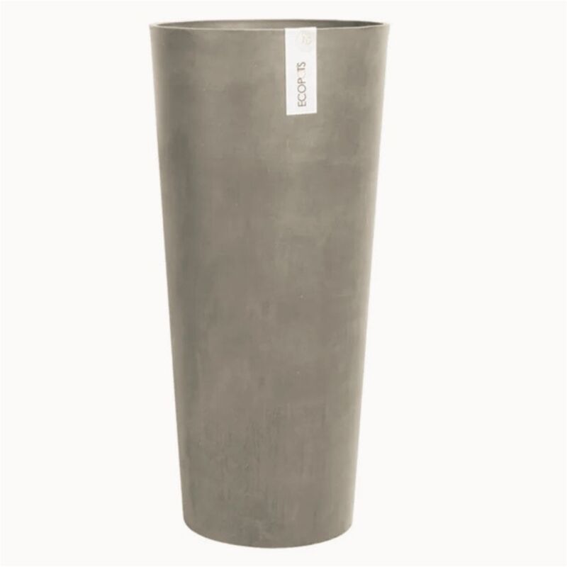 foto del prodotto ecopots vaso tondo alto amsterdam tortora d33xh70cm vaso fiori