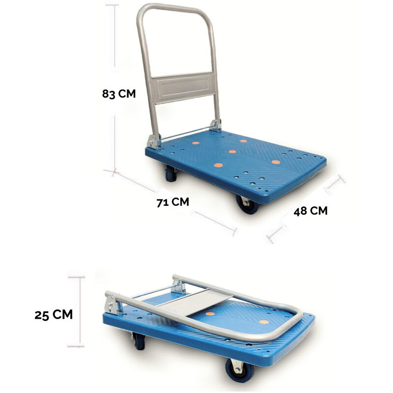 foto del prodotto ecovelo carrello a pianale piattaforma da trasporto pieghevole con ruote portapacchi