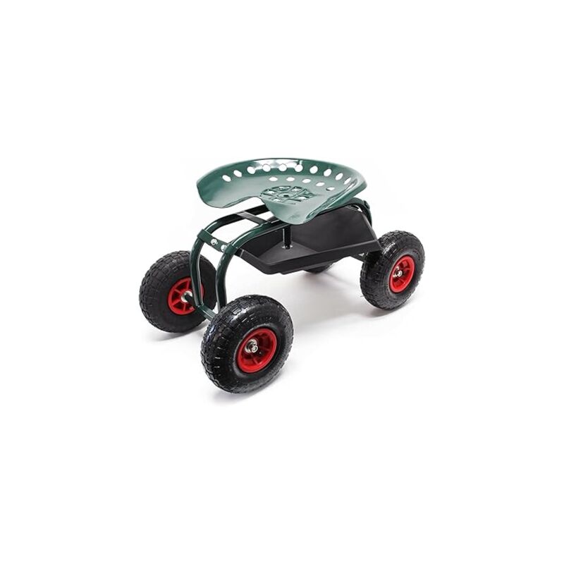 foto del prodotto ecovelo carrello da giardinaggio e officina con seduta portata max 150 kg