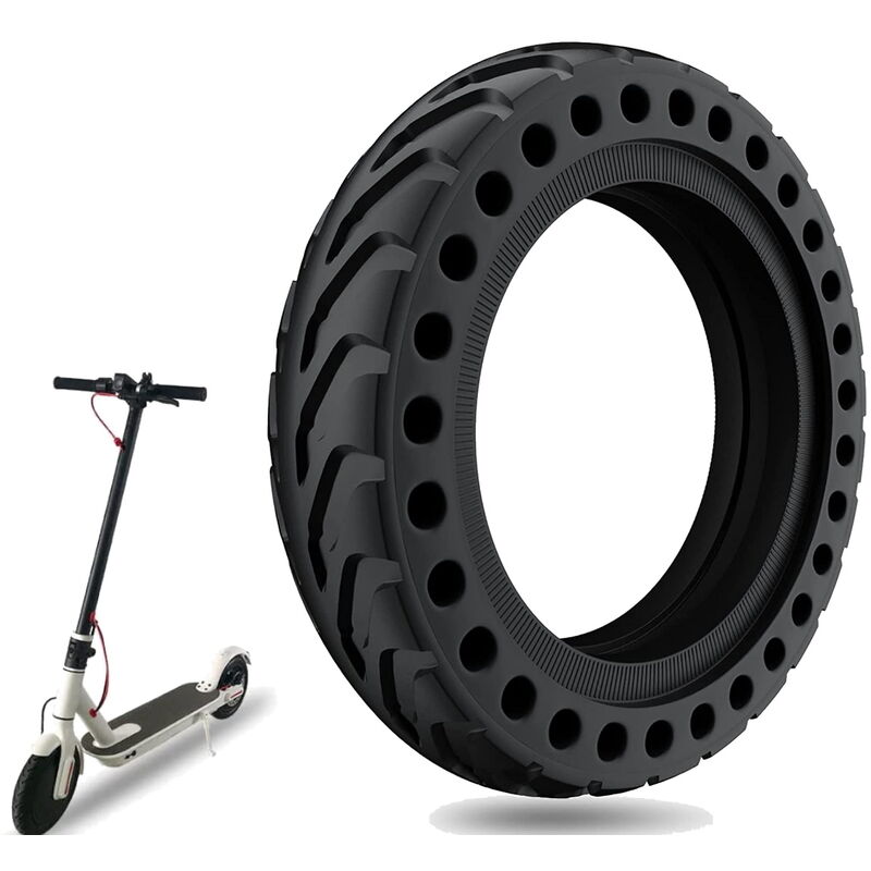 foto del prodotto ecovelo pneumatico pieno 8 1 2x2 ricambio monopattino elettrico scooter elettrico gomma a nido dape copertone solido