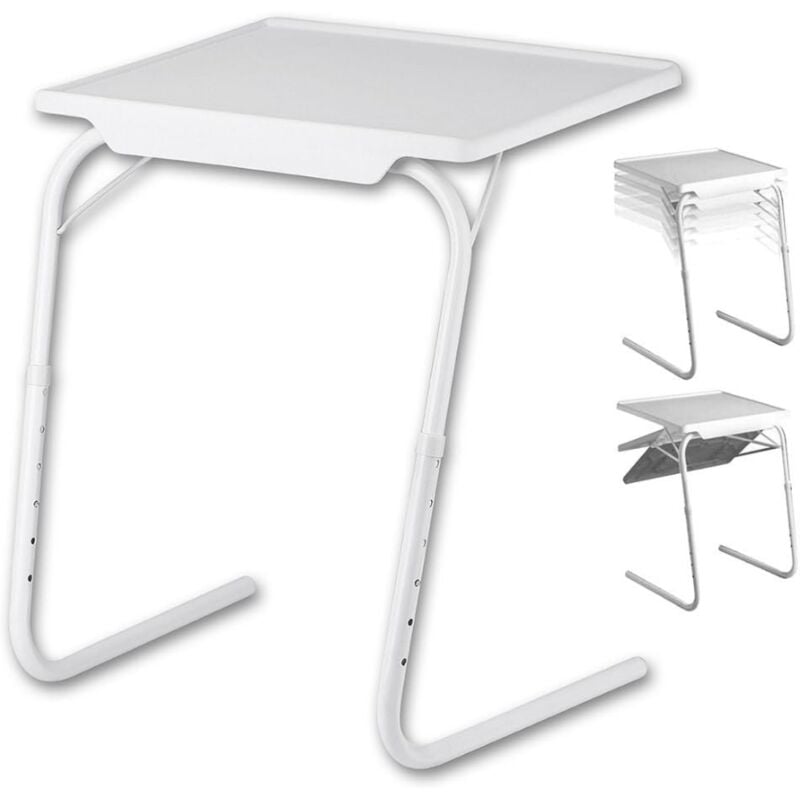 foto del prodotto ecovelo - tavolino pieghevole multiposizione regolabile in altezza ausiliario in alluminio