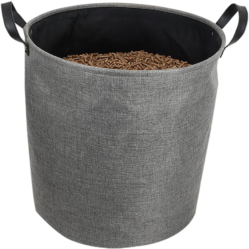 foto del prodotto eda borsa portaoggetti per pellet in tessuto jura montania 60 l per 30 kg di pellets grigio