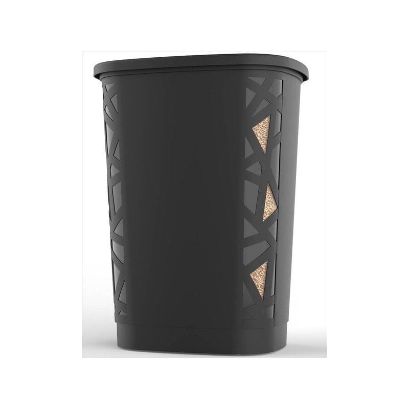 foto del prodotto eda cesto per pellet grigio 10482 no sx4 l. 37,9 x h. 66,4 cm