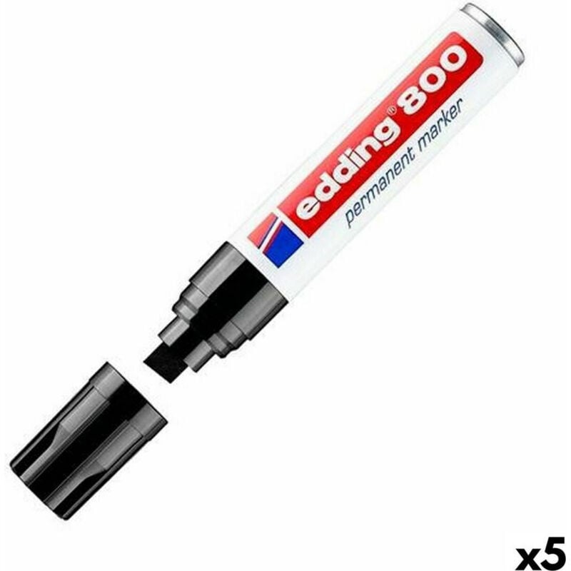 foto del prodotto edding 800 pennarello 4-12mm nero 5 pezzi