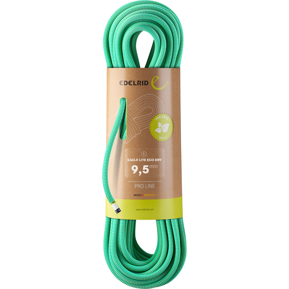 foto del prodotto edelrid corda da arrampicata eagle lite eco dry 9,5 mm