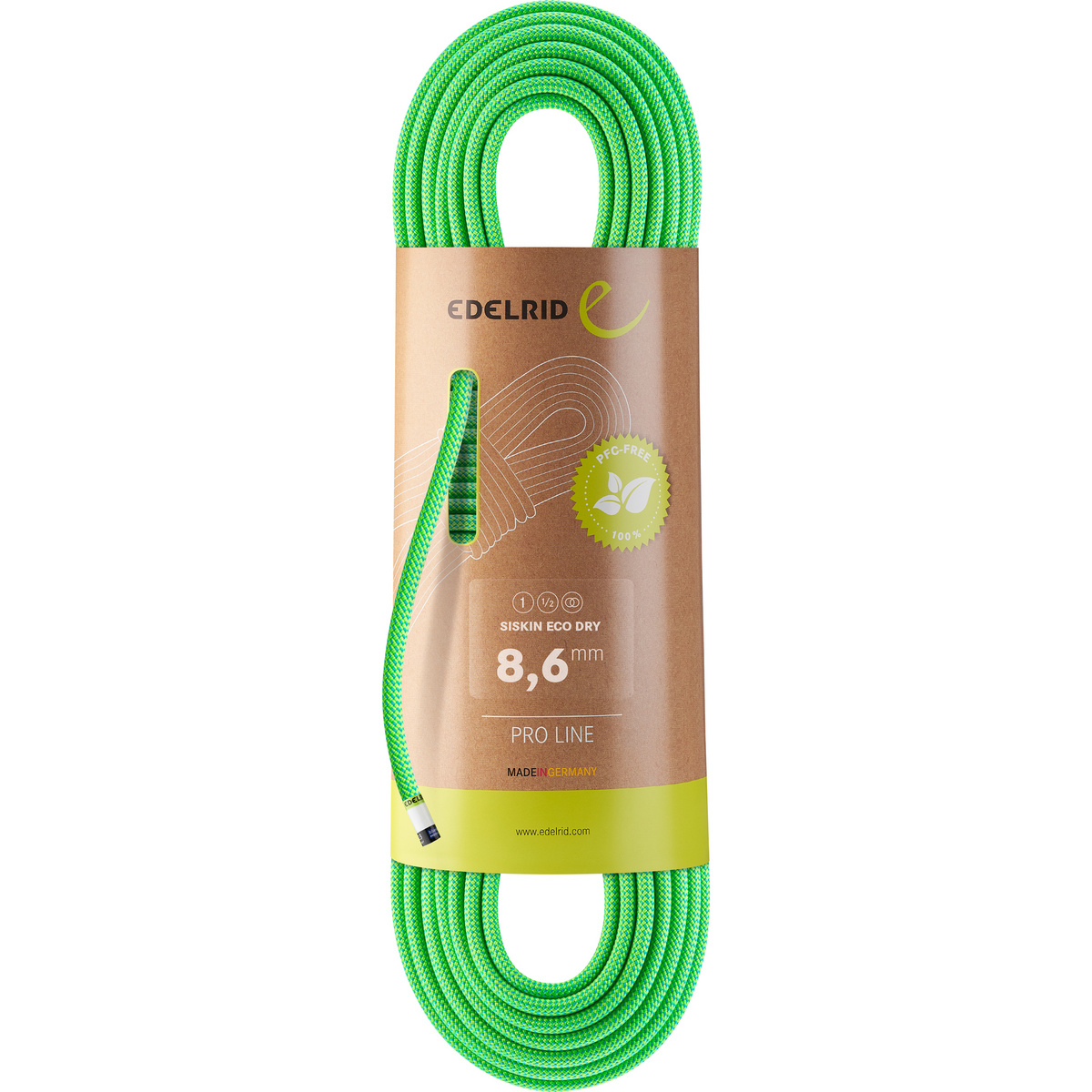foto del prodotto edelrid corda da arrampicata siskin eco dry 8.6