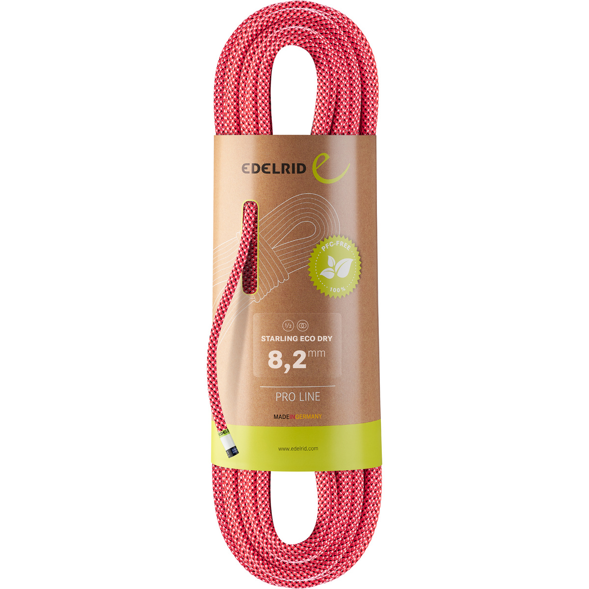 foto del prodotto edelrid corda da arrampicata starling eco dry 8.2
