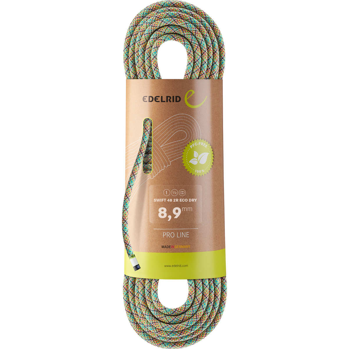 foto del prodotto edelrid corda da arrampicata swift 48 2r eco dry 8.9