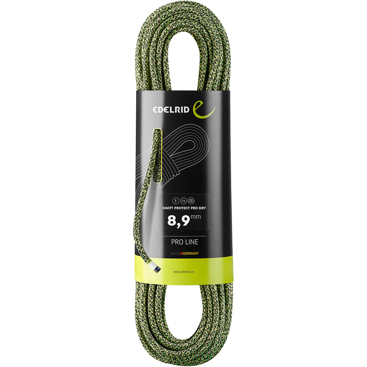 foto del prodotto edelrid corda da arrampicata swift protect pro dry 8,9 mm