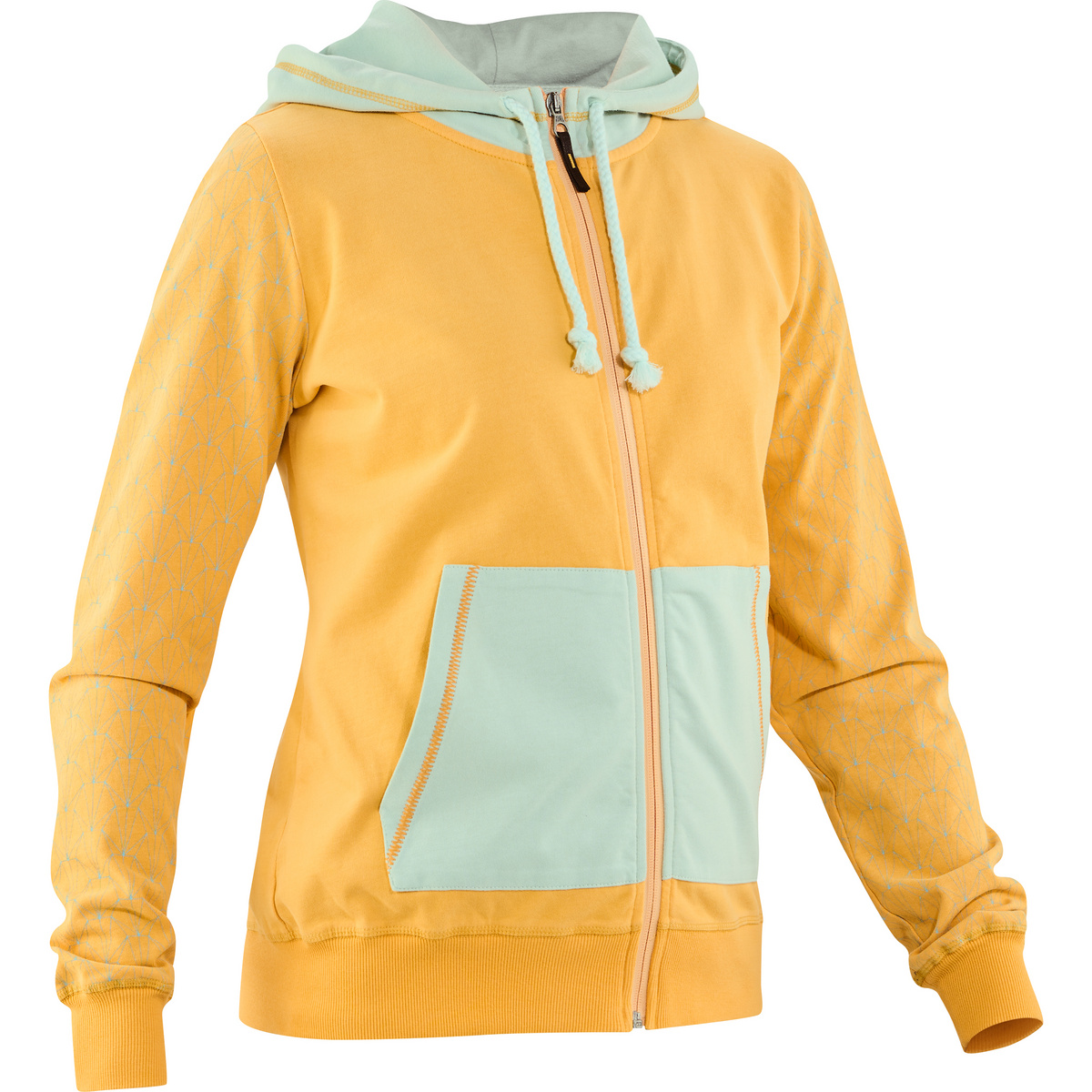 foto del prodotto edelrid donna felpa con cappuccio bege zip