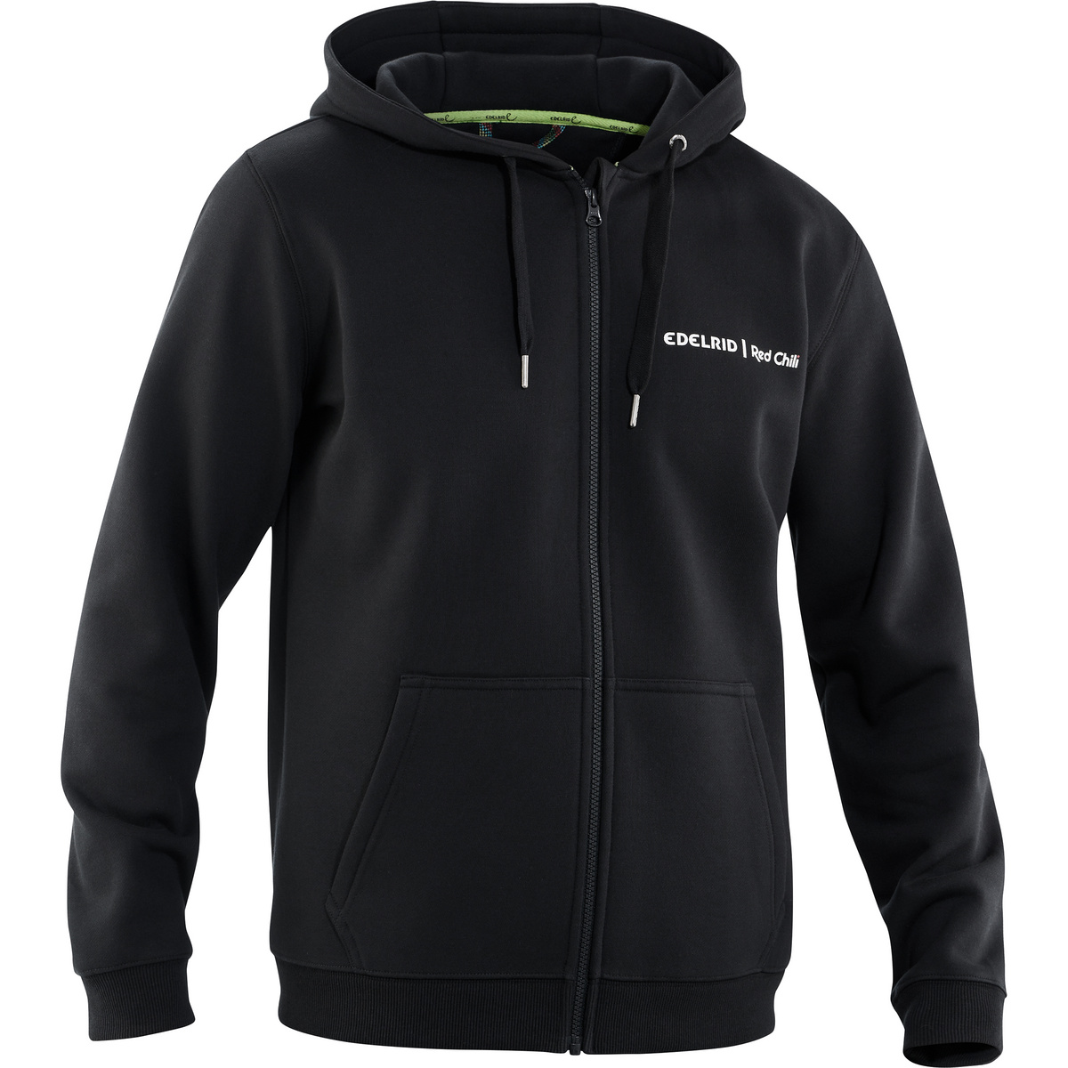 foto del prodotto edelrid felpa con cappuccio branding zip