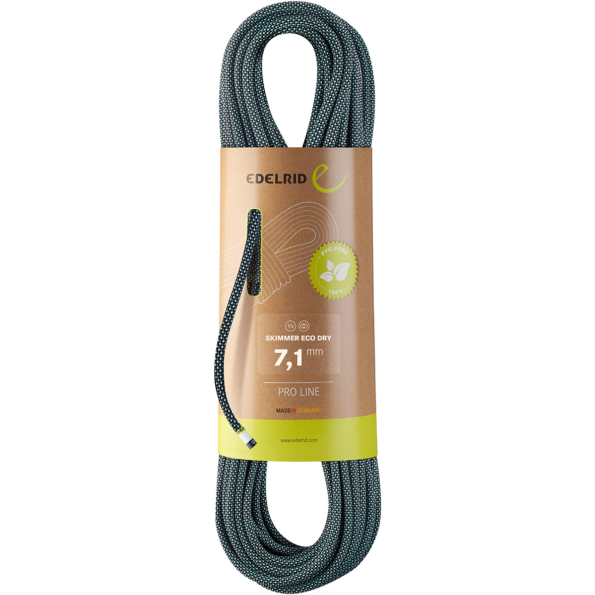 foto del prodotto edelrid mezza corda skimmer eco dry 7,1 mm