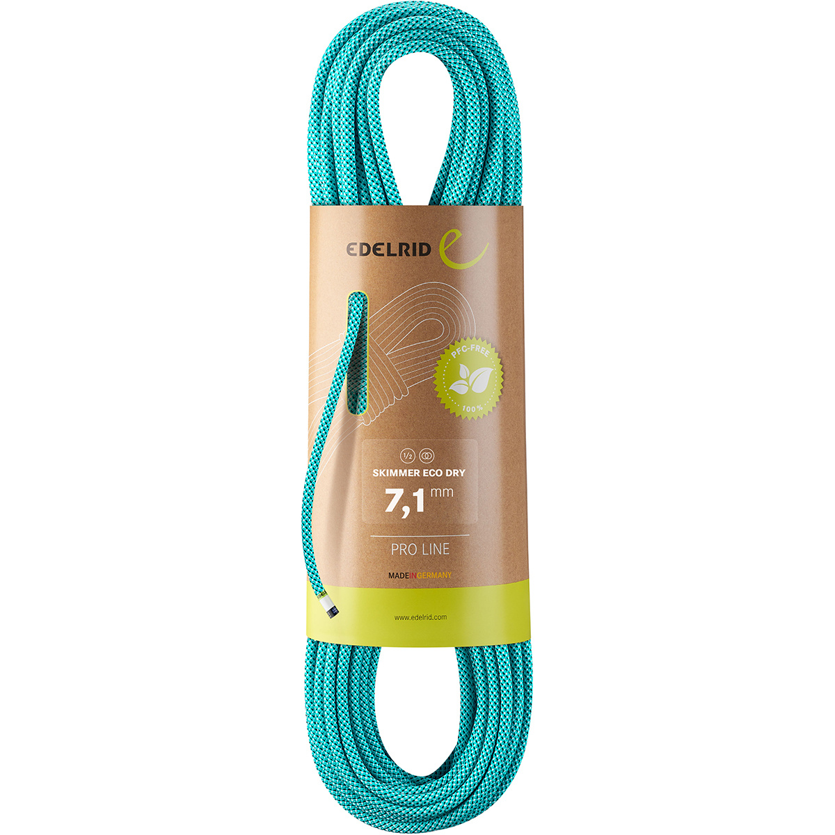 foto del prodotto edelrid mezza corda skimmer eco dry 7,1 mm
