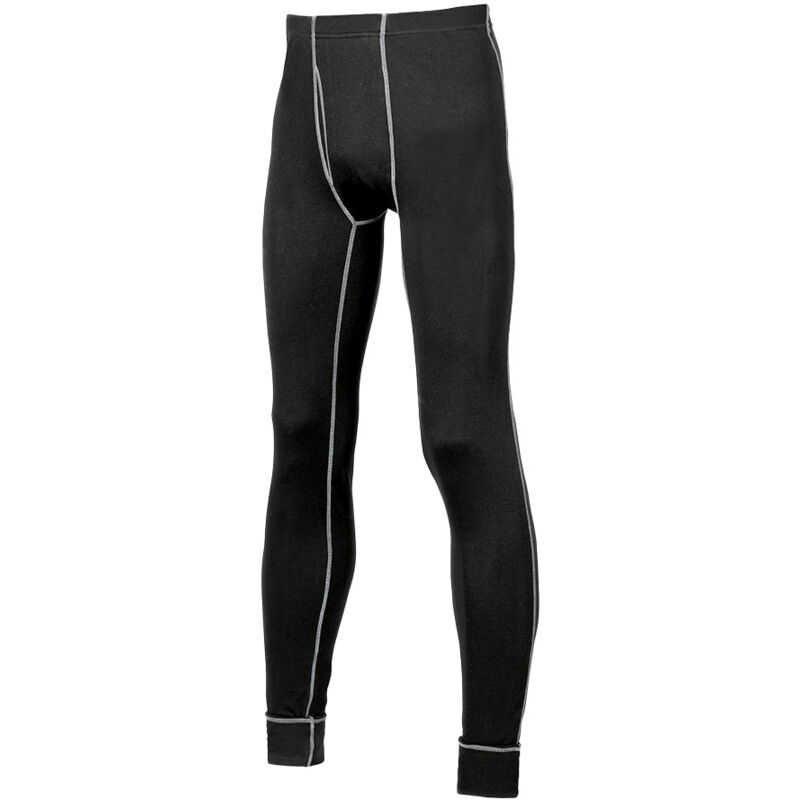 foto del prodotto edelweiss calzamaglia termica leggins da lavoro apertura frontale nero s u power