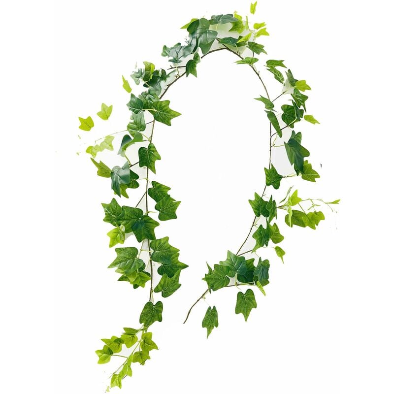 foto del prodotto edera ghirlanda artificiale con 106 foglie verde h cm 190