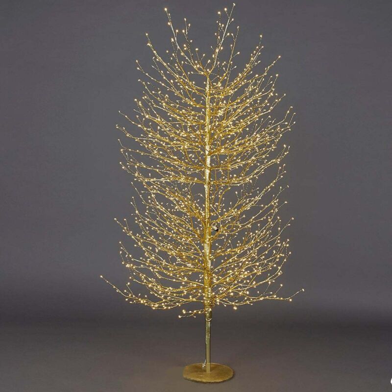 foto del prodotto edg albero luminoso faggio con rami a microled luce calda da interno ed esterno 120 cm bianco