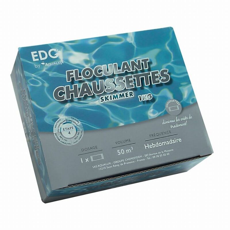 foto del prodotto edg calze flocculanti, schiumatoio speciale, confezione da 8 calze aqualux 200051