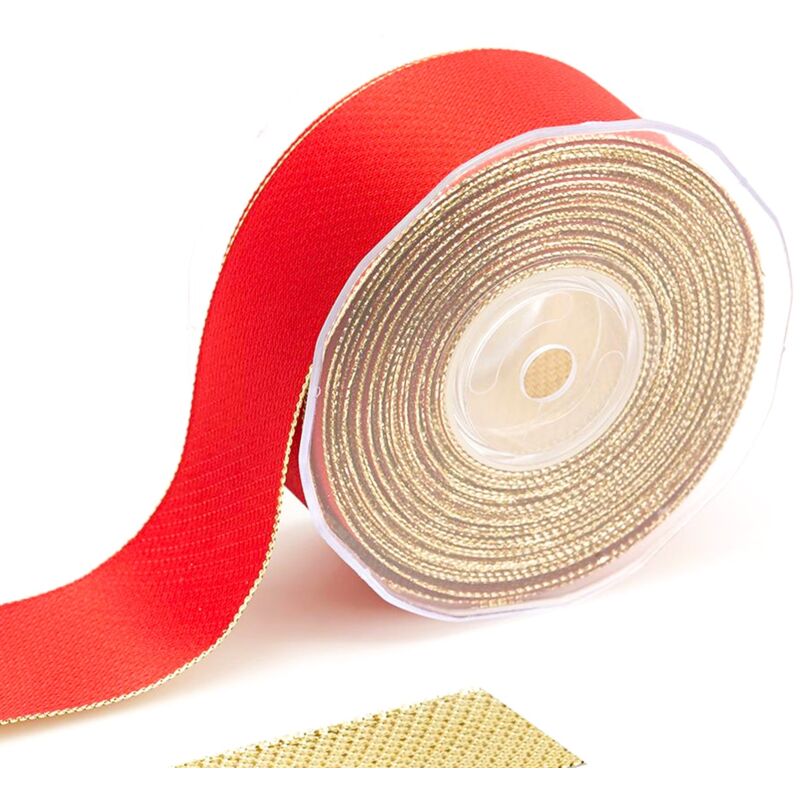 foto del prodotto edg nastro classico bicolor retro oro per decorazioni e confezioni natalizie 10 mt blu oro 25 mm