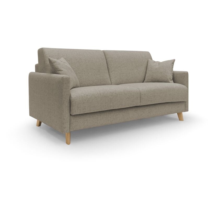 foto del prodotto edgar divano letto matrimoniale in tessuto felis impermeabile t03 160 cm mat. 120x197 marrone