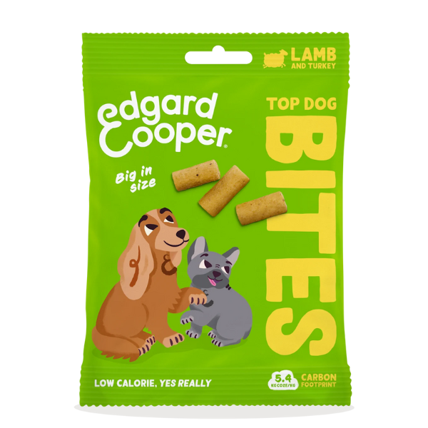 foto del prodotto edgard cooper bites snack per cani large breeds low fat grain free 50 gr agnello e tacchino 1 ordine scegli lo sconto bzr5 bzr20 200 punti fedelt 