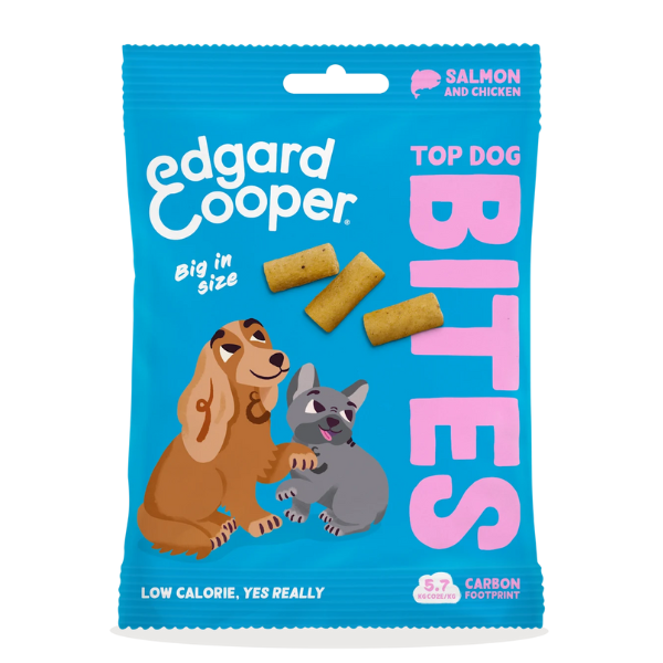 foto del prodotto edgard cooper bites snack per cani large breeds low fat grain free 50 gr - salmone e pollo scadenza 28 02 2026 - 1 ordine scegli lo sconto bzr5 bzr20 200 punti fedeltà
