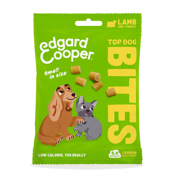 foto del prodotto edgard cooper bites snack per cani small breeds low fat grain free 50 gr - agnello e tacchino scadenza 26 01 2026 - 1 ordine scegli lo sconto bzr5 bzr20 200 punti fedeltà