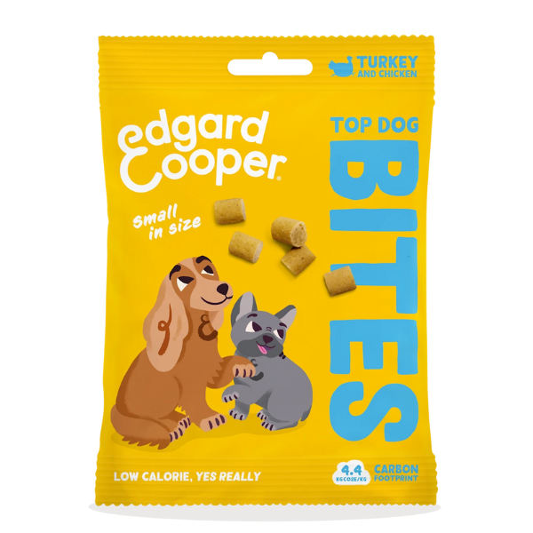 foto del prodotto edgard cooper bites snack per cani small breeds low fat grain free 50 gr - tacchino e pollo scadenza 30 01 2026 - 1 ordine scegli lo sconto bzr5 bzr20 200 punti fedeltà
