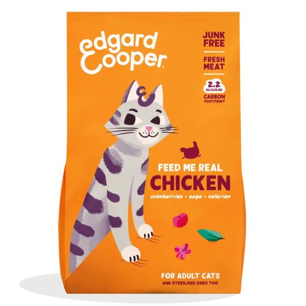 foto del prodotto edgard cooper cat adult grain free pollo 4 kg 1 ordine scegli lo sconto bzr5 bzr20 200 punti fedelt 