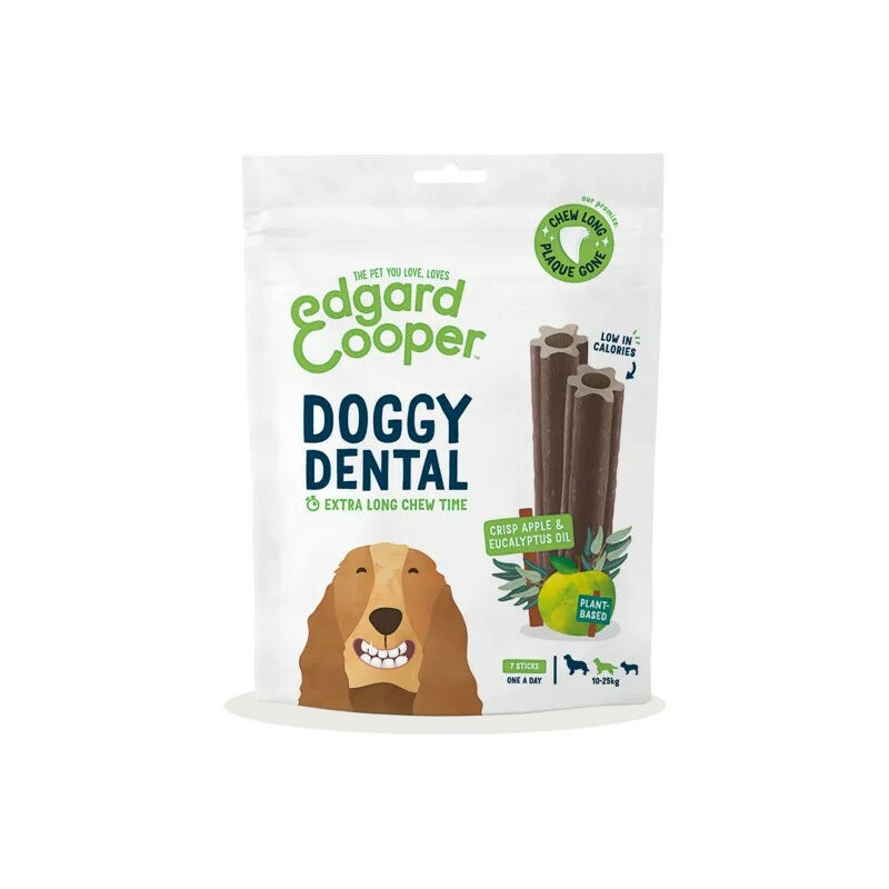foto del prodotto edgard cooper dental snack per cani medium con mela eucalipto da