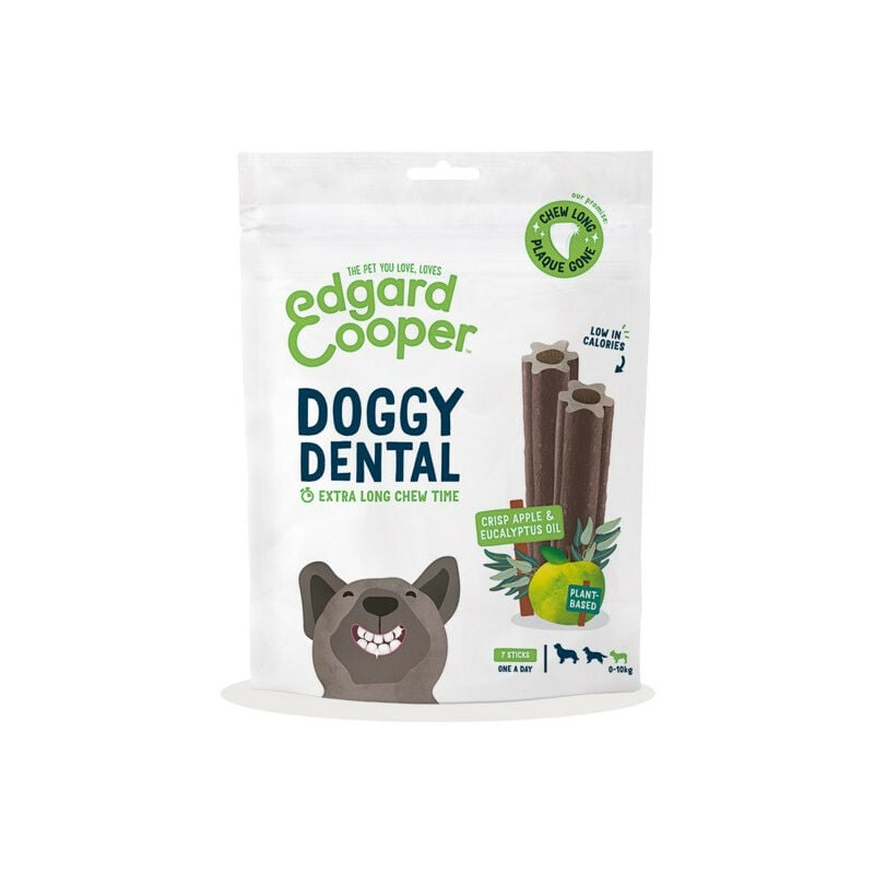 foto del prodotto edgard cooper dental snack per cani small con mela eucalipto da
