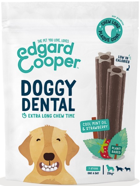 foto del prodotto edgard cooper doggy dental menta e fragola grain free dental large alla fragola e menta 255 gr 1 ordine scegli lo sconto bzr5 bzr20 200 punti fedelt 