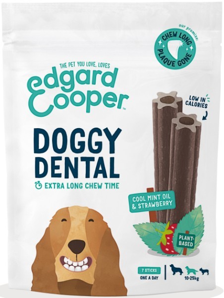 foto del prodotto edgard cooper doggy dental menta e fragola grain free dental medium alla fragola e menta 175 gr 1 ordine scegli lo sconto bzr5 bzr20 200 punti fedelt 