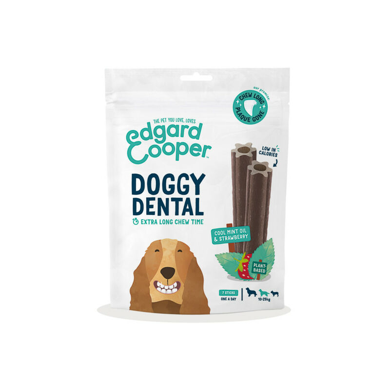 foto del prodotto edgard cooper doggy dental per cani medium con menta e fragole da