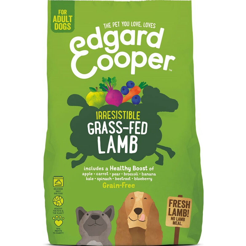 foto del prodotto edgard cooper grain free per cani adult con agnello fresco da 2,5
