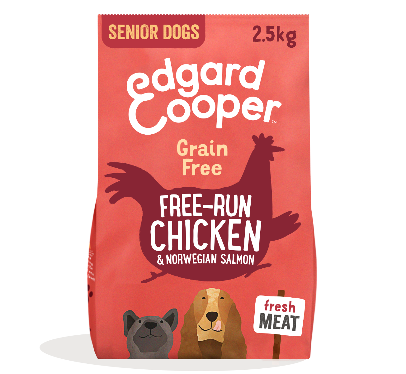 foto del prodotto edgard cooper senior grain free pollo e salmone 2,5 kg croccantini per cani 1 ordine scegli lo sconto bzr5 bzr20 200 punti fedelt 